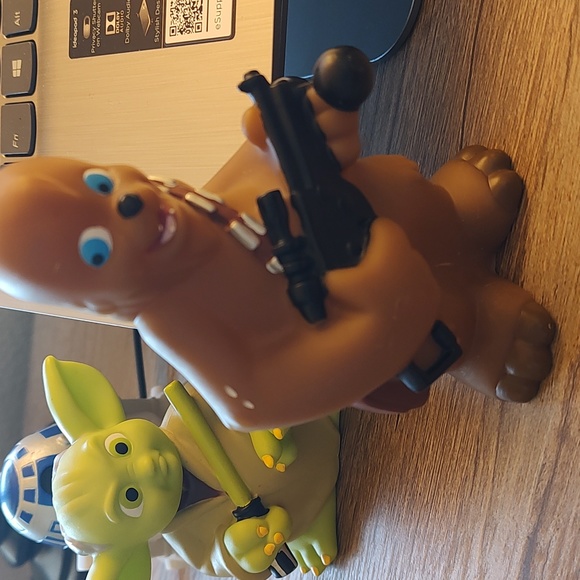 2008 Star Wars Disney Lucas Film Figurines C3PO R2D2 YODA BOBBA FETT - Picture 8 of 8